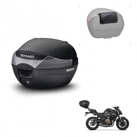 SHAD Trunk SH33 + mounting bracket backrest KIT-440056