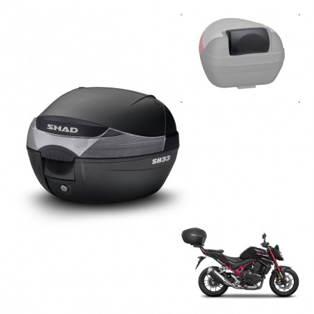 SHAD Baul SH33 + soporte montaje respaldo KIT-440100