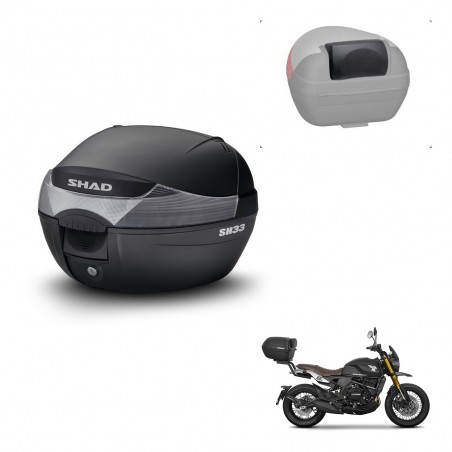 SHAD Trunk SH33 + mounting bracket backrest KIT-440108