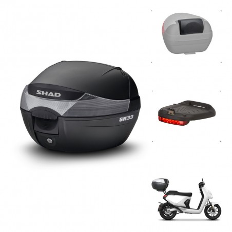 SHAD Baul SH33 + soporte montaje accesorios KIT-440117