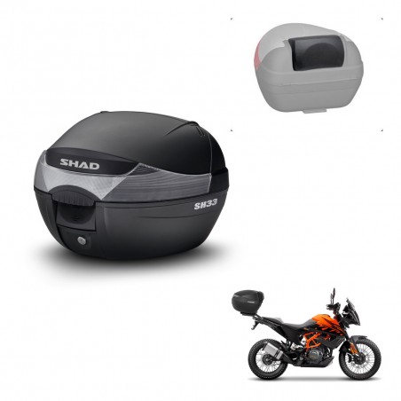 SHAD Baul SH33 + soporte montaje respaldo KIT-440156