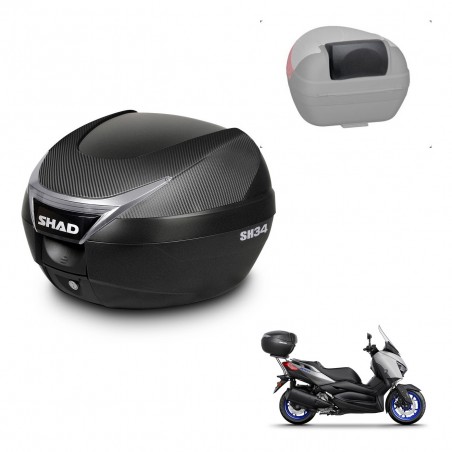 SHAD Baul SH34 + soporte montaje respaldo KIT-440196