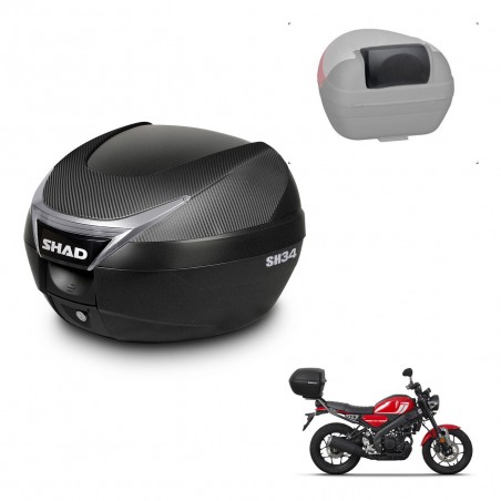 SHAD Trunk SH34 + mounting bracket backrest KIT-440216