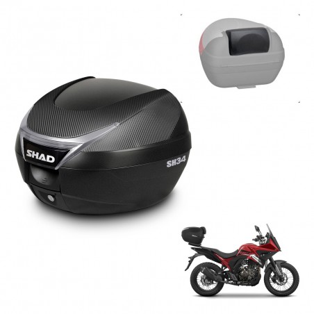 SHAD Trunk SH34 + mounting bracket backrest KIT-440220