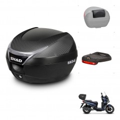 SHAD Baul SH34 + soporte montaje accesorios KIT-440237