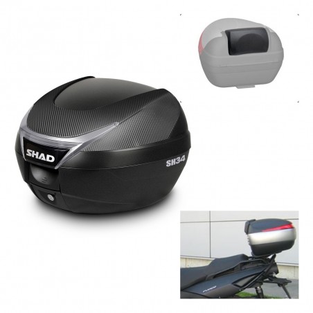 SHAD Baul SH34 + soporte montaje respaldo KIT-440272