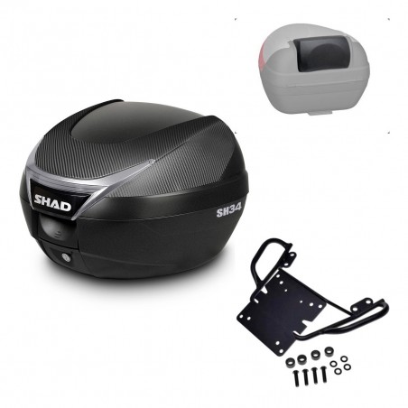 SHAD Trunk SH34 + mounting bracket backrest KIT-440292