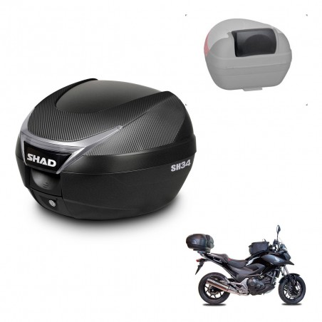 SHAD Baul SH34 + soporte montaje respaldo KIT-440312