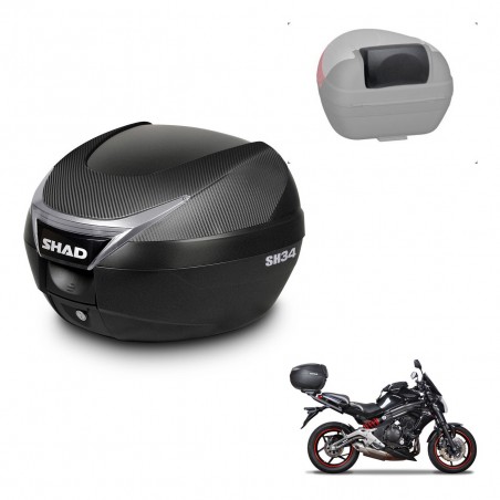 SHAD Trunk SH34 + mounting bracket backrest KIT-440328