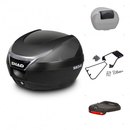 SHAD Baul SH34 + soporte montaje accesorios KIT-440421
