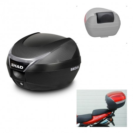 SHAD Trunk SH34 + mounting bracket backrest KIT-440428