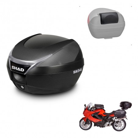 SHAD Trunk SH34 + mounting bracket backrest KIT-440472