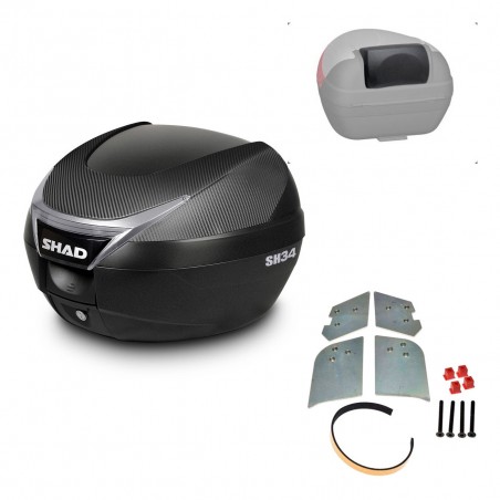 SHAD Trunk SH34 + mounting bracket backrest KIT-440480