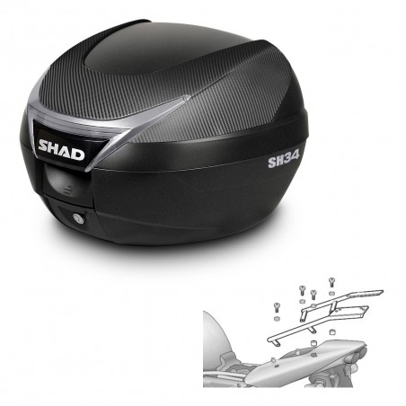 SHAD SH34 trunk + mounting bracket KIT-440490