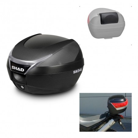 SHAD Trunk SH34 + mounting bracket backrest KIT-440544