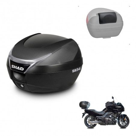 SHAD Trunk SH34 + mounting bracket backrest KIT-440576