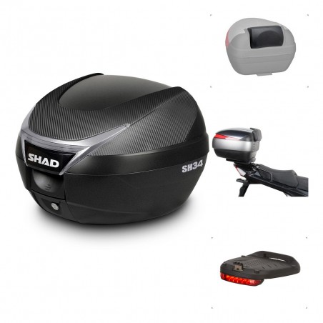 SHAD Baul SH34 + soporte montaje accesorios KIT-440637