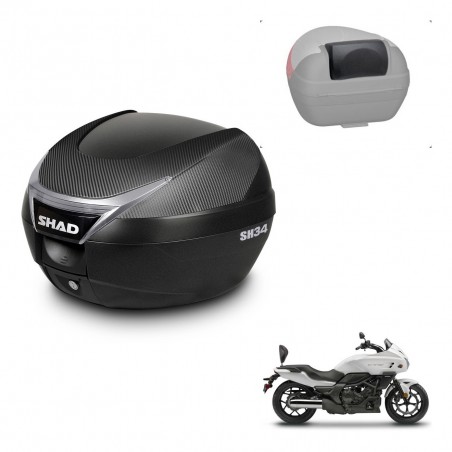 SHAD Trunk SH34 + mounting bracket backrest KIT-440660