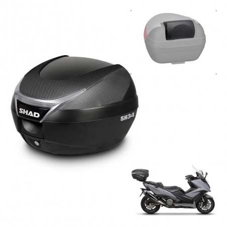 SHAD Trunk SH34 + mounting bracket backrest KIT-440676