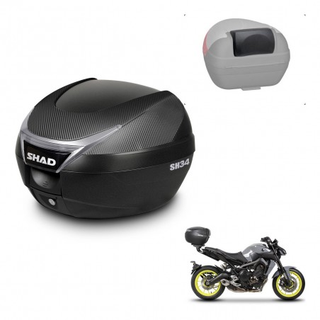 SHAD Trunk SH34 + mounting bracket backrest KIT-440696