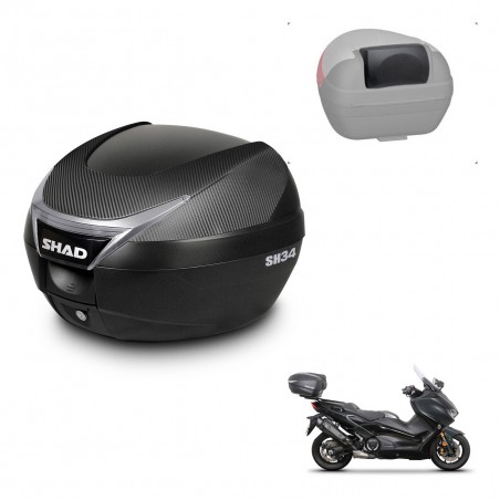 SHAD Baul SH34 + soporte montaje respaldo KIT-440700