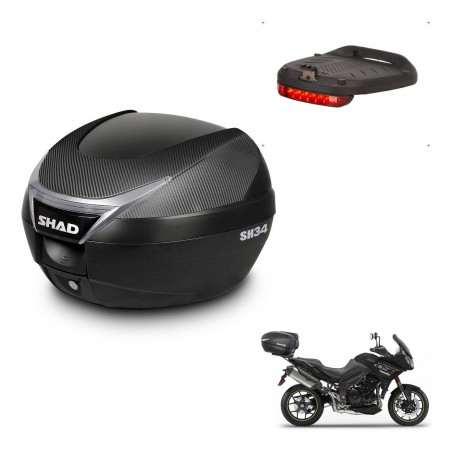 SHAD Baul SH34 + soporte montaje luz de freno KIT-440703