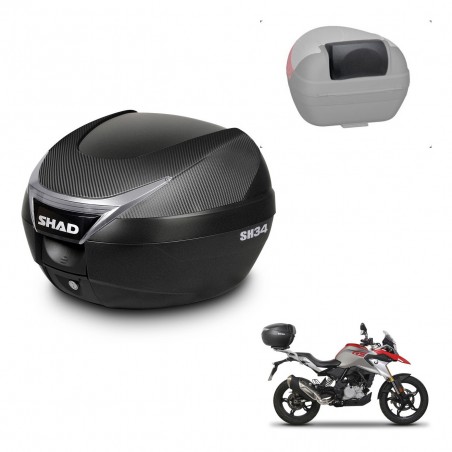 SHAD Trunk SH34 + mounting bracket backrest KIT-440716