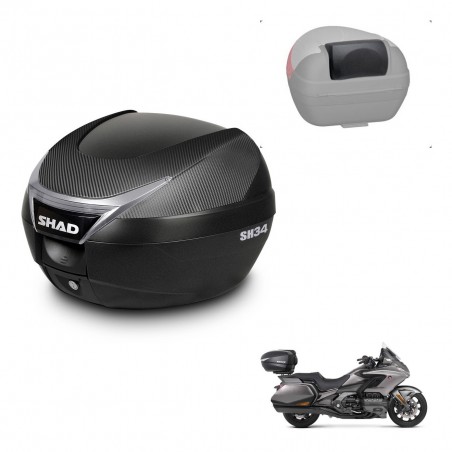 SHAD Baul SH34 + soporte montaje respaldo KIT-440728