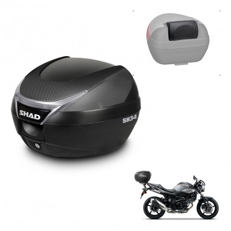 SHAD Trunk SH34 + mounting bracket backrest KIT-440740