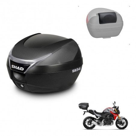 SHAD Trunk SH34 + mounting bracket backrest KIT-440824