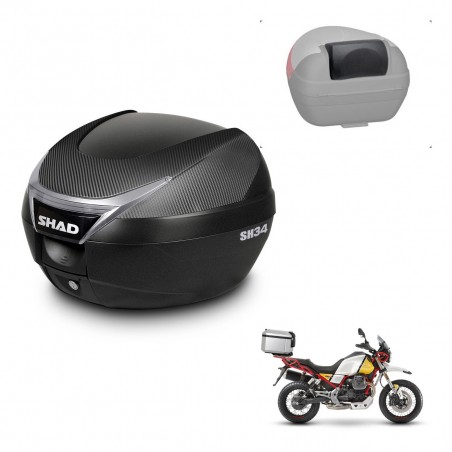 SHAD Trunk SH34 + mounting bracket backrest KIT-440852