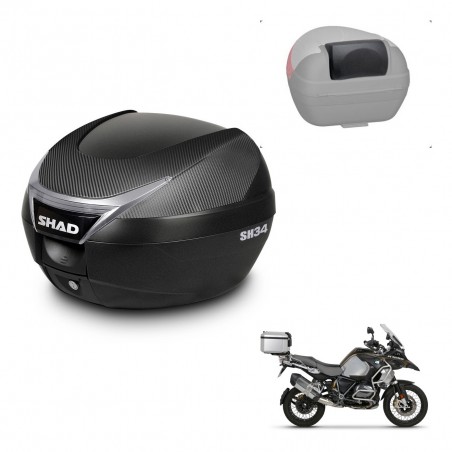 SHAD Trunk SH34 + mounting bracket backrest KIT-440876