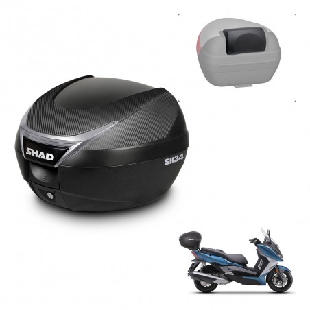 SHAD Trunk SH34 + mounting bracket backrest KIT-440900