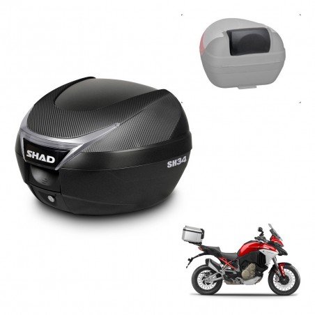 SHAD Trunk SH34 + mounting bracket backrest KIT-440904