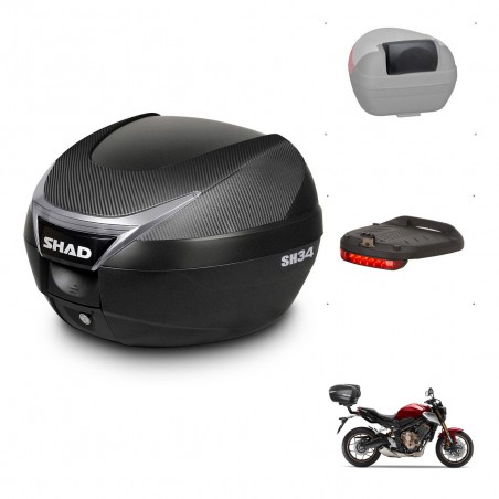 SHAD Baul SH34 + soporte montaje accesorios KIT-440909