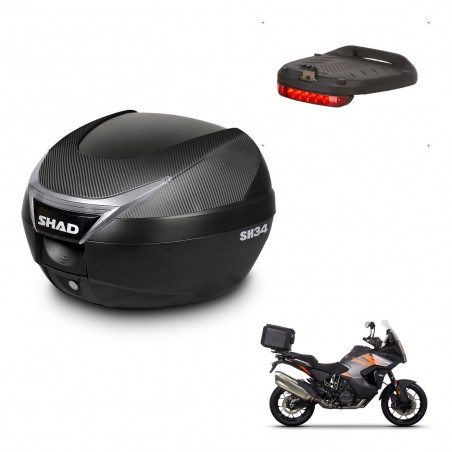 SHAD SH34 trunk + mounting bracket brake light KIT-440911