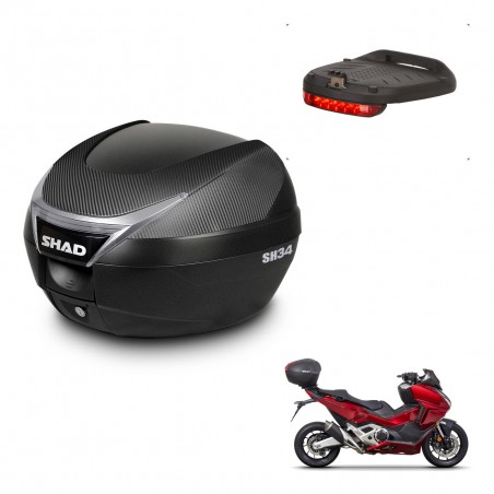 SHAD SH34 trunk + mounting bracket brake light KIT-440927