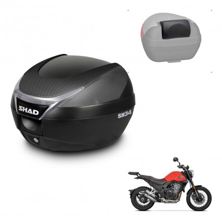 SHAD Baul SH34 + soporte montaje respaldo KIT-440980