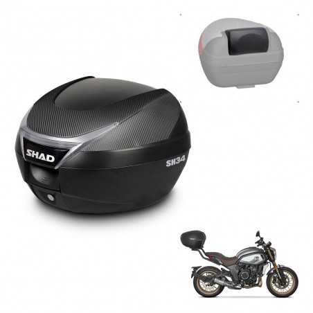 SHAD Baul SH34 + soporte montaje respaldo KIT-440992