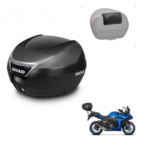 SHAD Baul SH34 + soporte montaje respaldo KIT-441016
