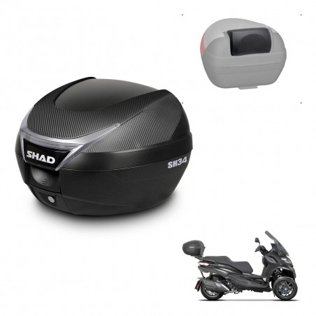 SHAD Trunk SH34 + mounting bracket backrest KIT-441028