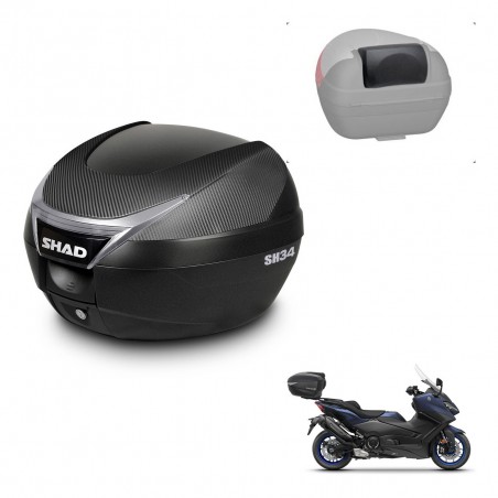 SHAD Trunk SH34 + mounting bracket backrest KIT-441040