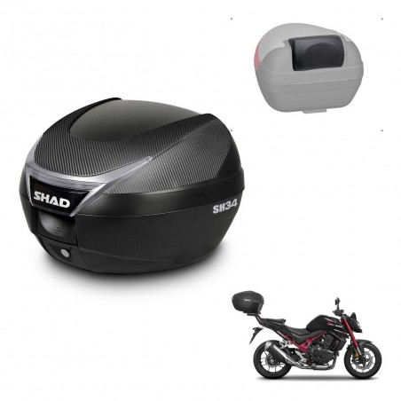 SHAD Trunk SH34 + mounting bracket backrest KIT-441052