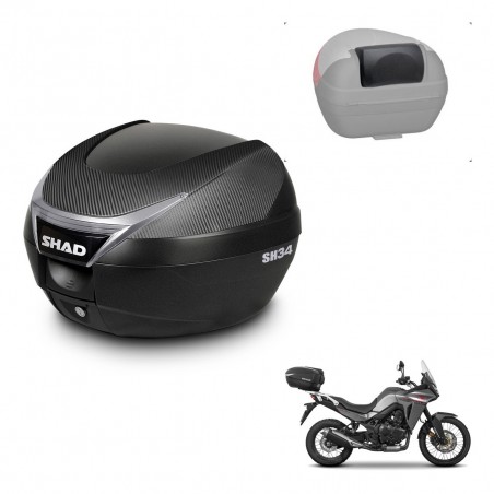 SHAD Trunk SH34 + mounting bracket backrest KIT-441056