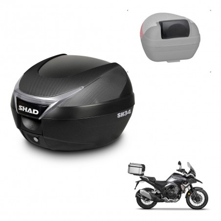 SHAD Trunk SH34 + mounting bracket backrest KIT-441064