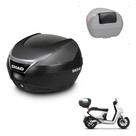 SHAD Trunk SH34 + mounting bracket backrest KIT-441068