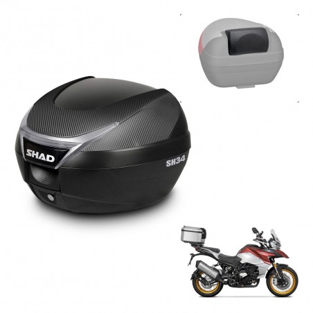 SHAD Trunk SH34 + mounting bracket backrest KIT-441072