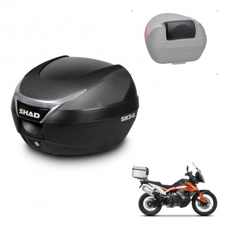 SHAD Trunk SH34 + mounting bracket backrest KIT-441092