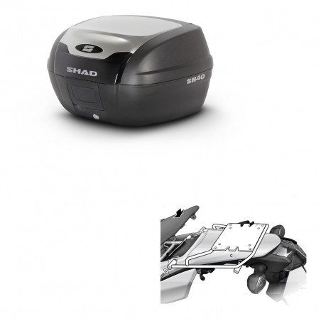SHAD Baul SH40 ALU + soporte montaje KIT-441136