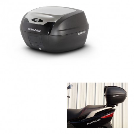 SHAD Baul SH40 ALU + soporte montaje KIT-441146
